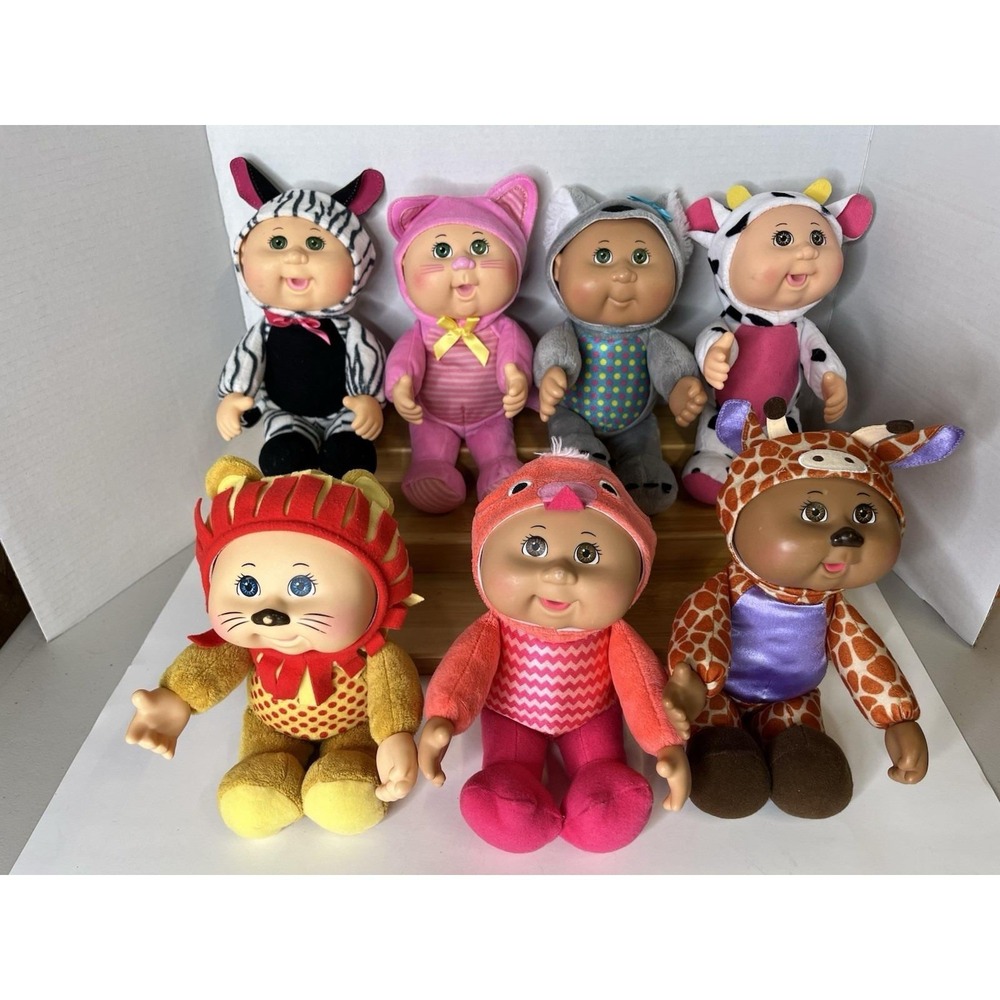 Cabbage Patch Kids Cutietown Zoo Friends lot of 7
